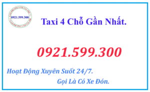 taxi 4 chỗ gần đây