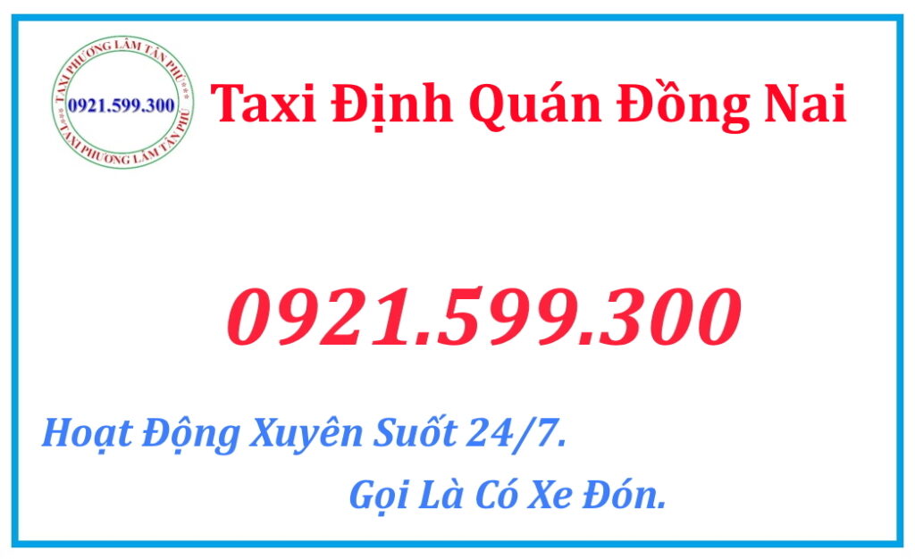 taxi định quán đồng nai